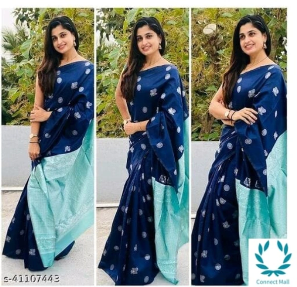 Myra Attractive Sarees - Saree Length Size: 5.5m Blouse Length Size: 0.8m, Saree And Blouse Fabric : jacquard, Pack of: 1